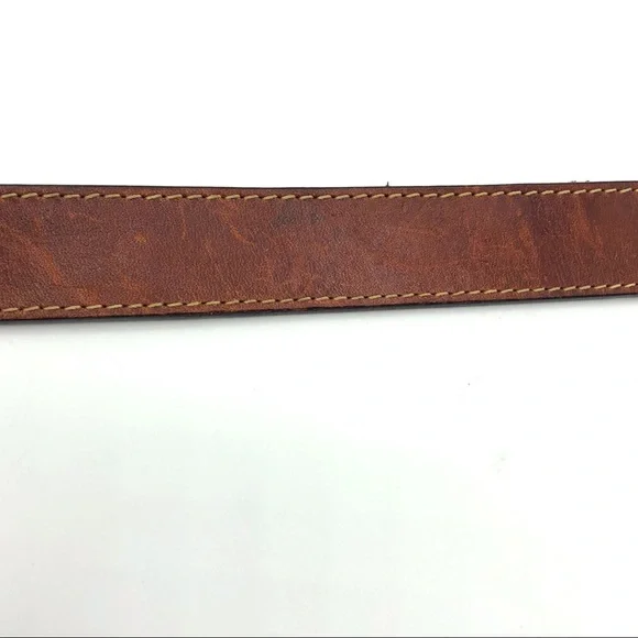 Jordache vintage brown leather equestrian belt - Picture 6 of 7